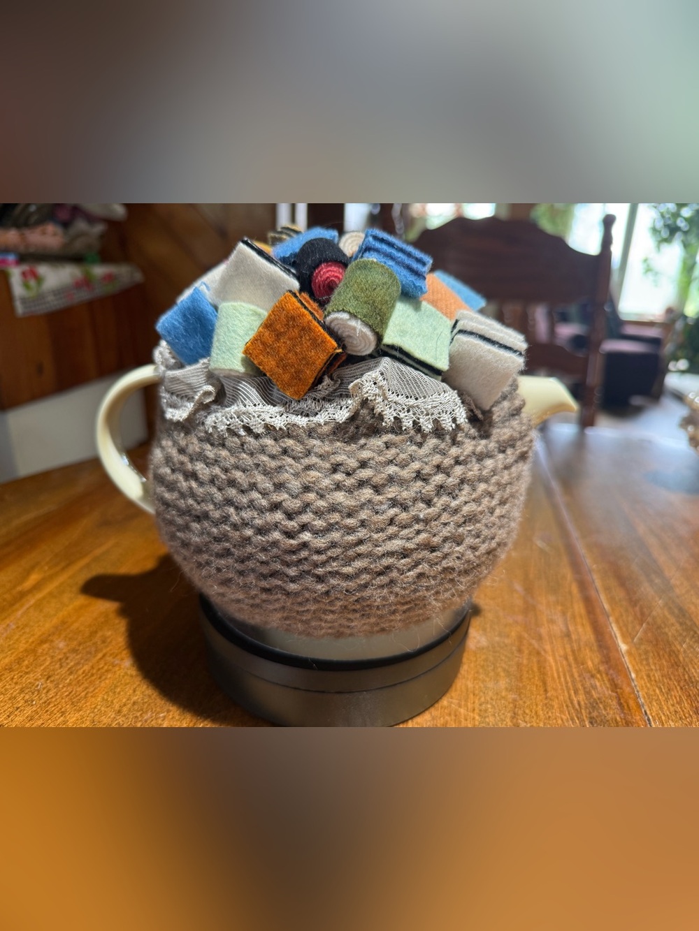 Allsorts Knitted Tea Cozy with Teapot